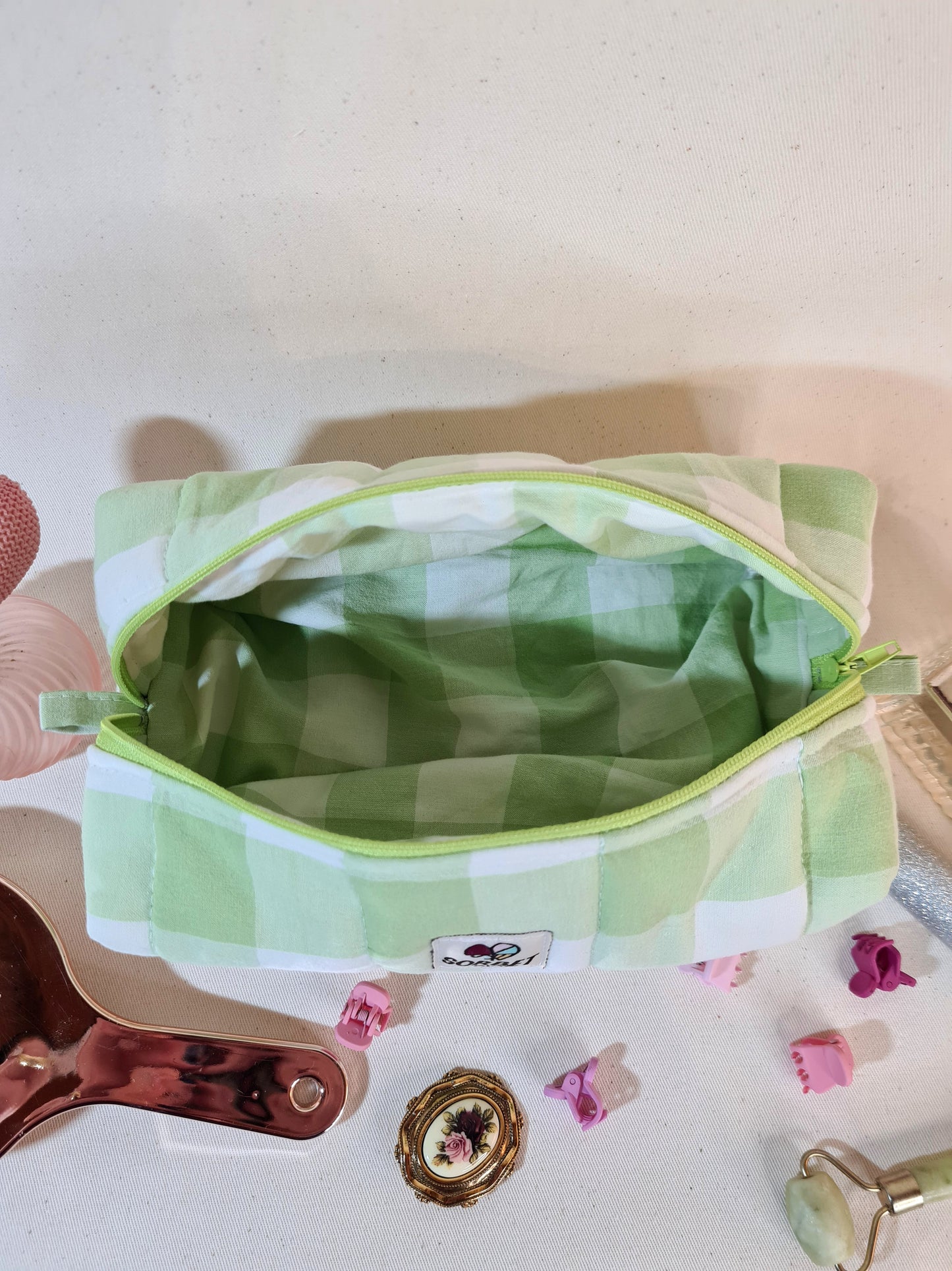 Trousse vichy pomme