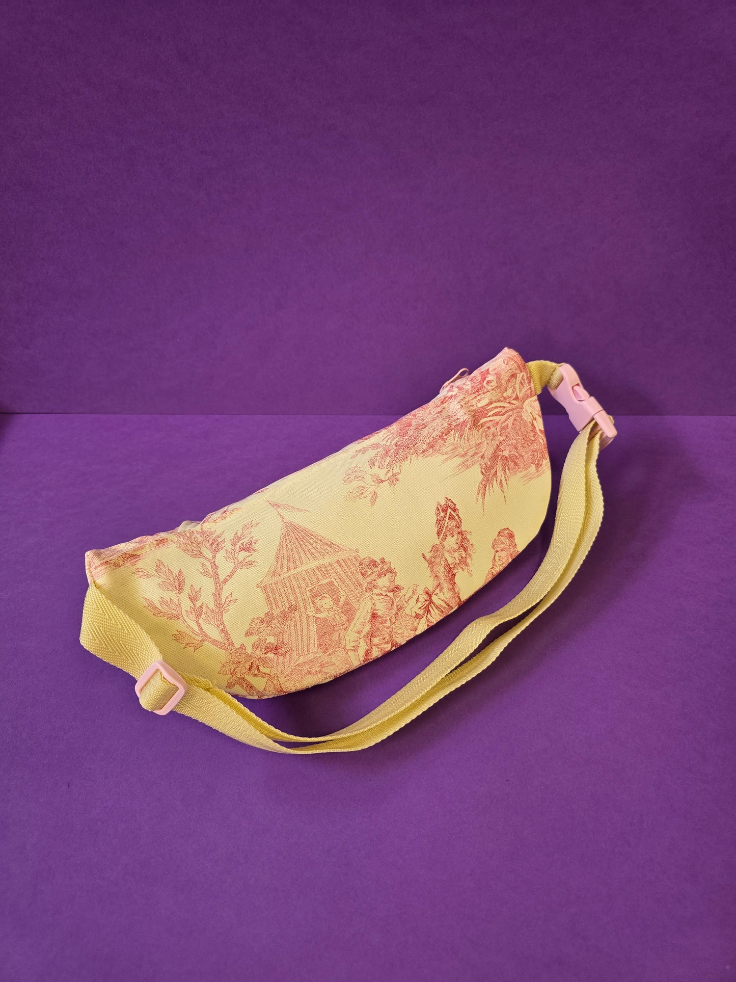 Grand sac banane toile de Jouy
