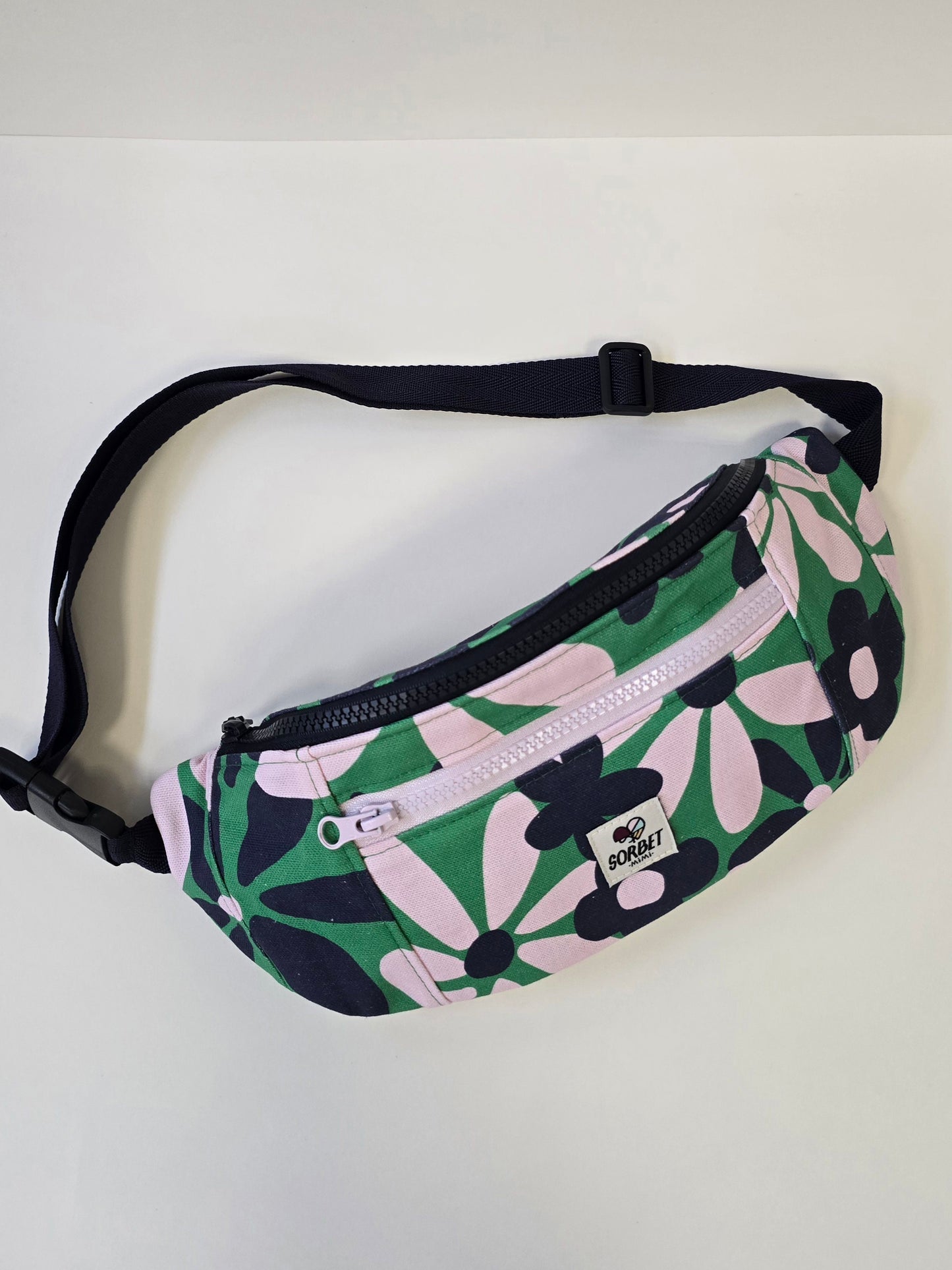 Grand sac banane fleurs