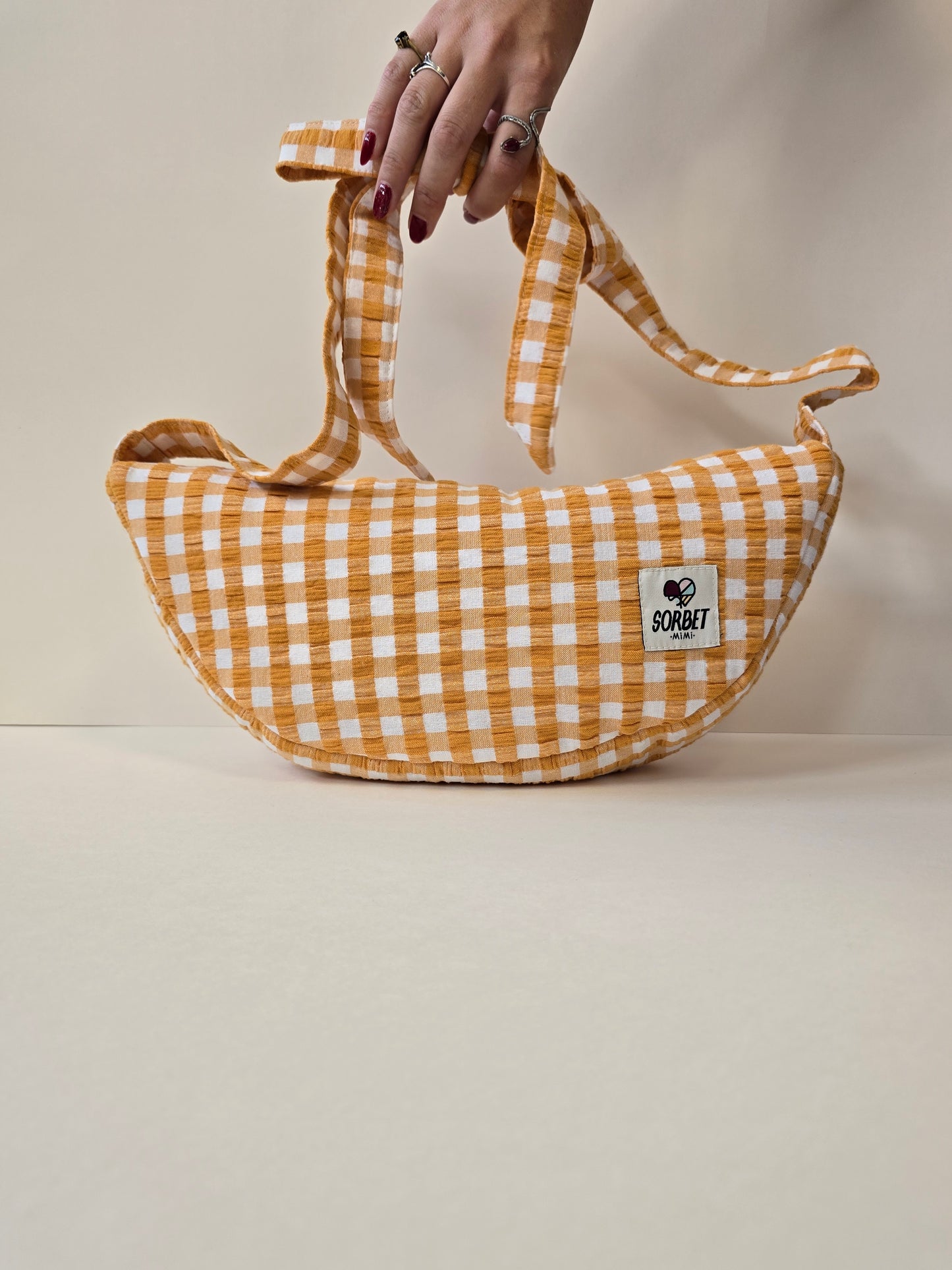 Sac à main Pedro vichy jaune