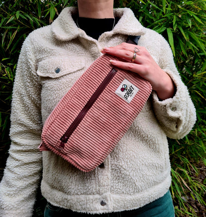 Sac Judy velours rose