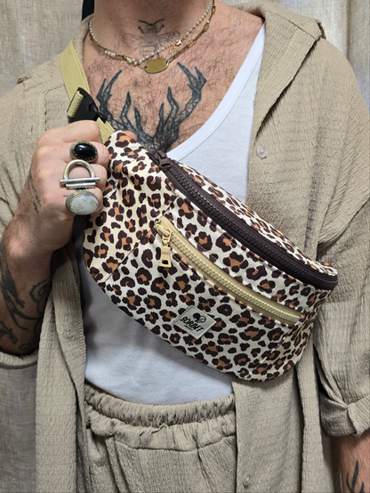 Grand sac banane Léopard