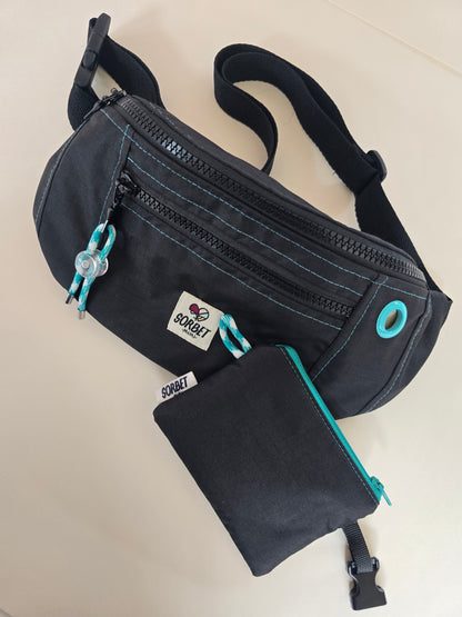 Sac banane Suzy imperméable noir