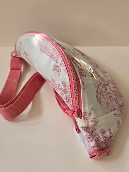 Grand sac banane toile de Jouy