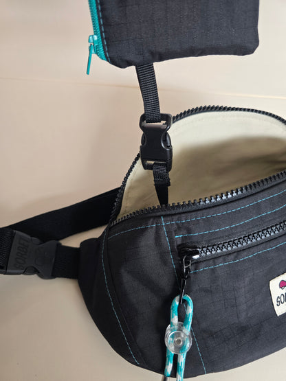 Sac banane Suzy imperméable noir