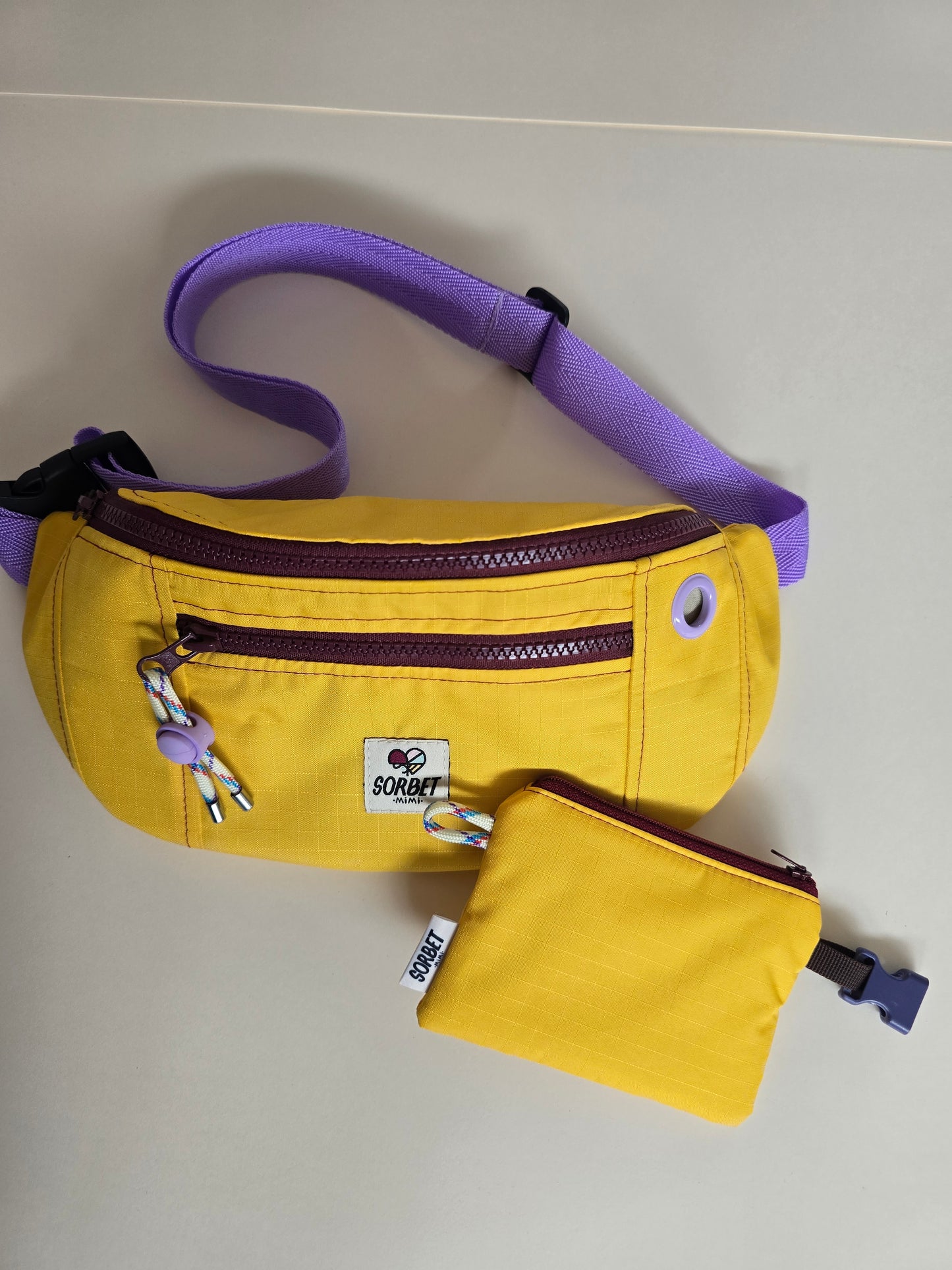 Sac banane Suzy imperméable jaune