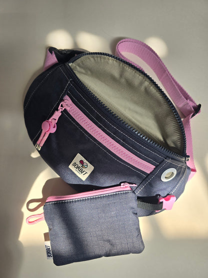 Sac banane Suzy imperméable bleu