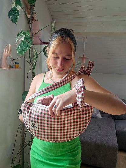 Sac a main Perdo vichy vert et rose