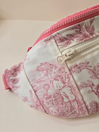 Grand sac banane toile de Jouy