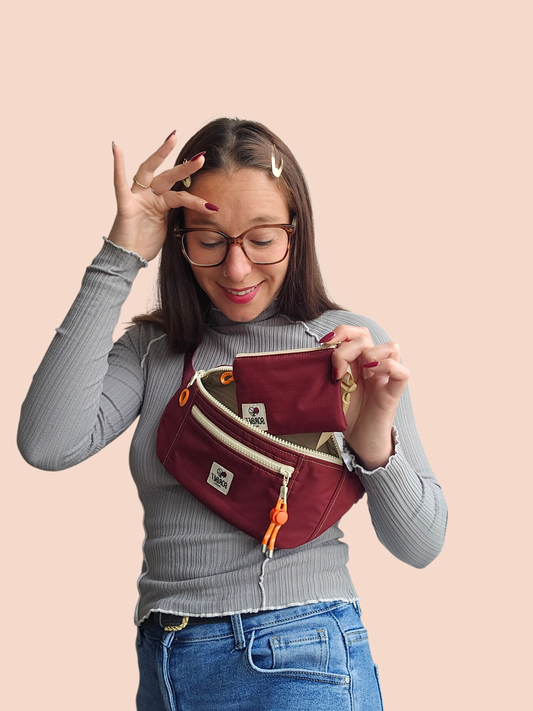 Sac banane Suzy imperméable bordeaux