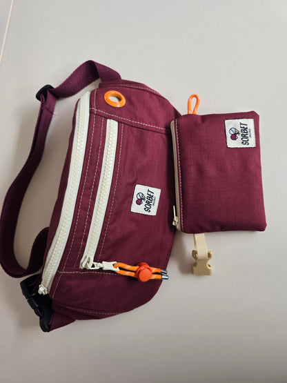 Sac banane Suzy imperméable bordeaux