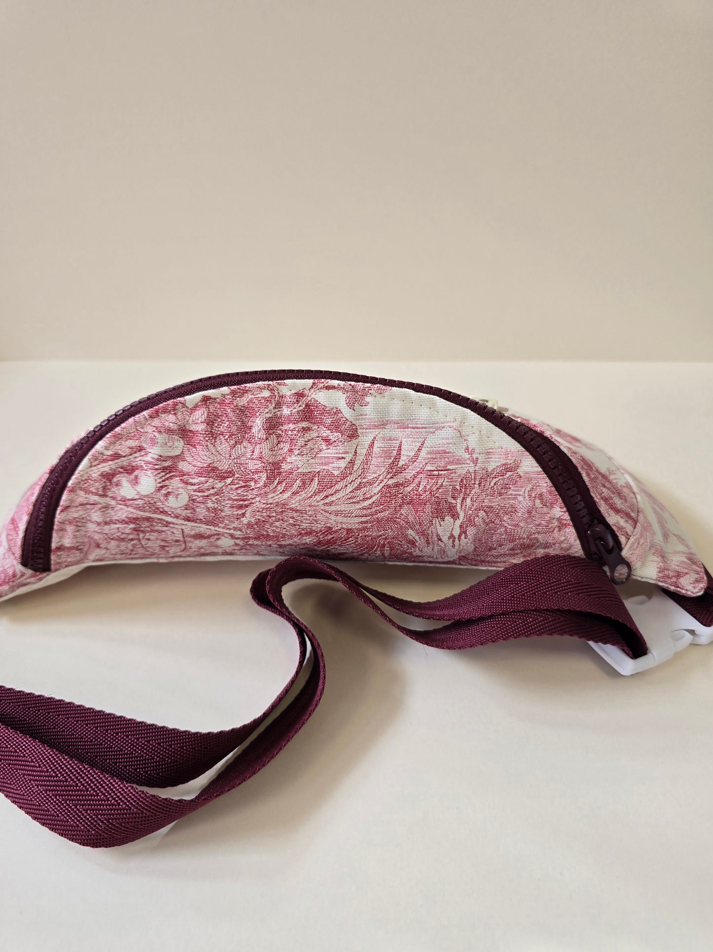 Grand sac banane toile de Jouy