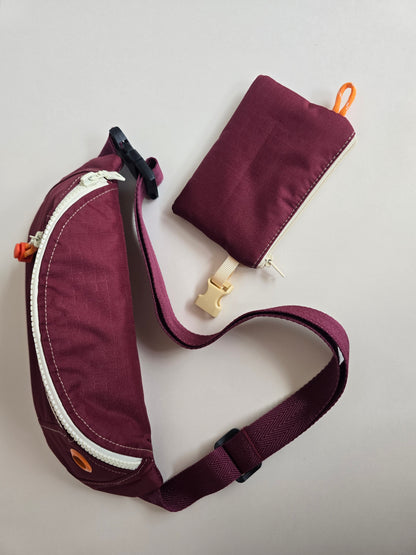 Sac banane Suzy imperméable bordeaux