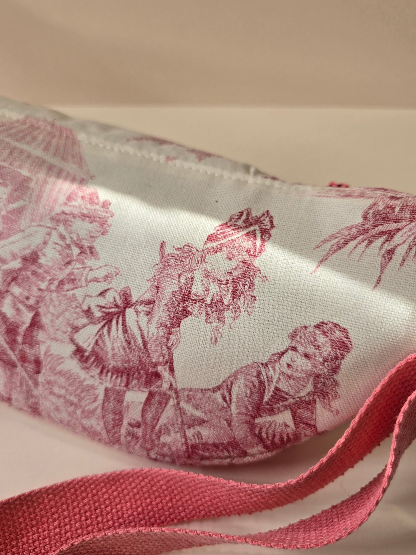 Grand sac banane toile de Jouy