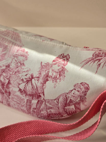 Grand sac banane toile de Jouy