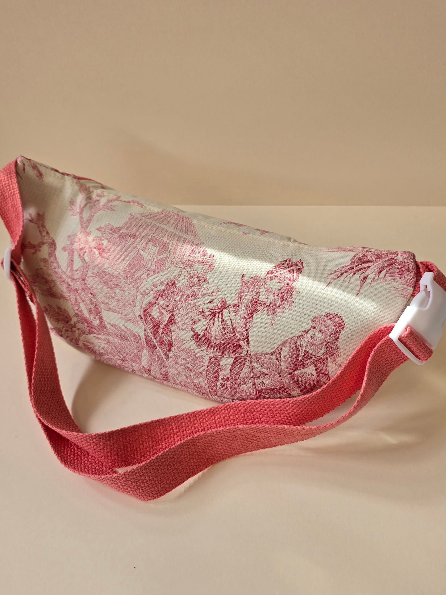 Grand sac banane toile de Jouy