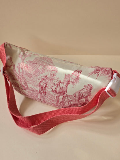 Grand sac banane toile de Jouy